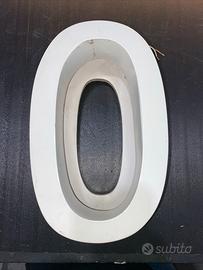 Lettera o ex insegna in metallo alluminio