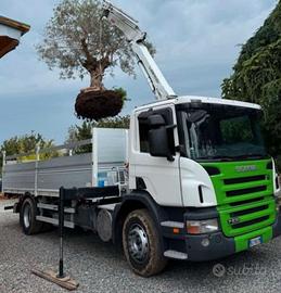 Scania 180-230 cassone fisso +Gru revisionato 