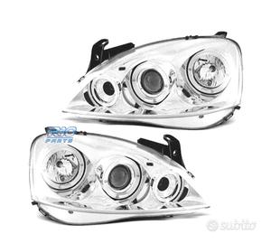FARI OPEL CORSA C 00-06 ANGEL EYES FONDO CROMATO