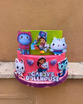 Torta scenografica Gabby 4 anni ostia