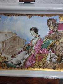 Porcellana Limoges con dettagli dipinti a mano