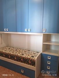 Cameretta ALFA Ponte 5 ante con 2 letti