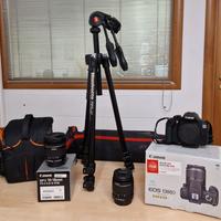 Canon 1300D + EFS 18-55 + EFS 10-18 + Treppiedi