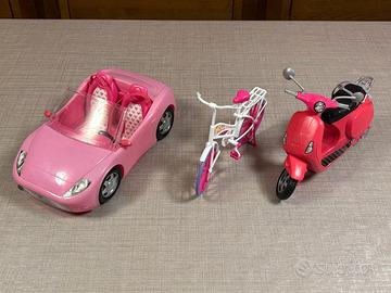 Lotto Veicoli Barbie - Auto , Scooter e Bici