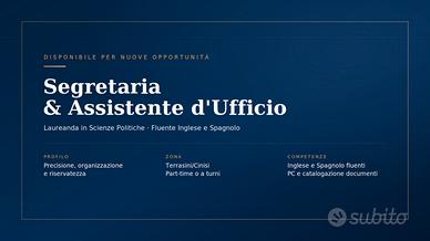 Segretaria/assistente d'ufficio