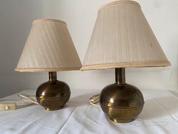 Abat-jour in ottone Vintage coppia di lampada