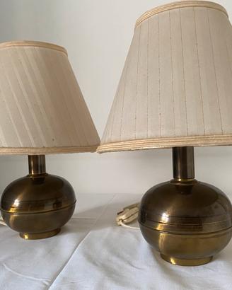 Abat-jour in ottone Vintage coppia di lampada
