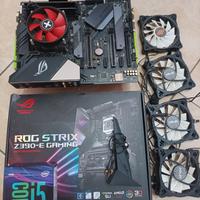 Scheda madre, processore, dissipatore e ram