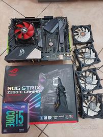 Scheda madre, processore, dissipatore e ram