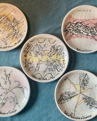 REMO BRINDISI 5 PIATTI CREATO PER BURBON