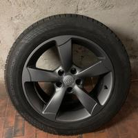 Cerchi x audi/vw con gomme termiche 225/55 r17