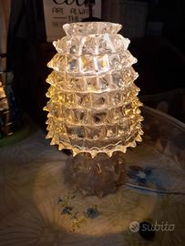 Lampada da tavolo in vetro Rostrato 