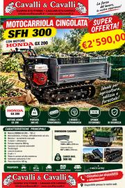 MOTOCARRIOLA CINGOLATA SFH 300 - HONDA GX 200