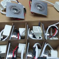 N 12 Faretti Quadrati a led 3W ad Incasso 