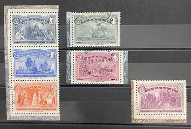 Francobolli Italia 1992 500 Scoperta America USATI