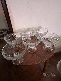 Set coppette dessert in vetro
