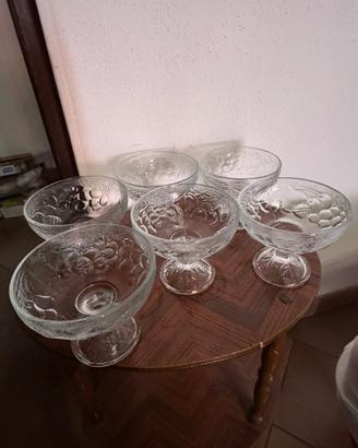 Set coppette dessert in vetro