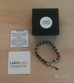 Bracciale Ematite Oro e Nero Unisex