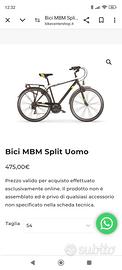 bicicletta da trekking nuova prezzo ribassato.