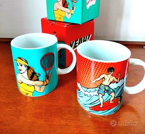2 Tazze mug porcellana NUOVE