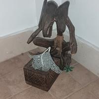 Statue in legno