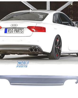 DIFFUSORE PER AUDI A5 COUPE CABRIO 11-17 LOOK S5