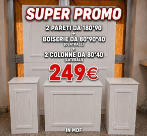 set boiserie con pareti