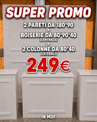 set boiserie con pareti