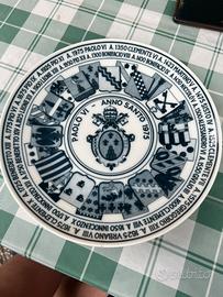 Piatto ricordo Giubileo Anno Santo 1975
