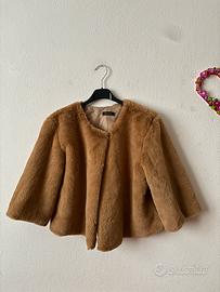 pelliccia coprispalle marrone