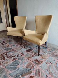 Coppia di poltroncine vintage anni '50/'60 - Stile