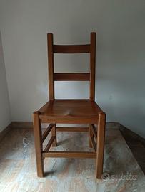 sedie in legno massello rovere