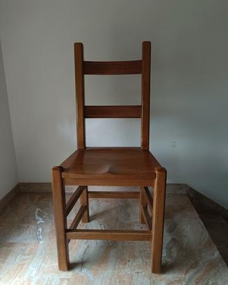 sedie in legno massello rovere