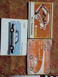 Lotto Libretti Uso Manutenzioni Volvo Fiat Talbot