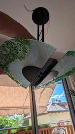 Lampadario moderno desgin vetro verde