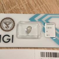 diamante naturale 1,00 carato certificato IGI