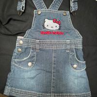 Salopette jeans Hello Kitty