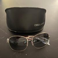 Occhiali da sole Dsquared2 in metallo color oro