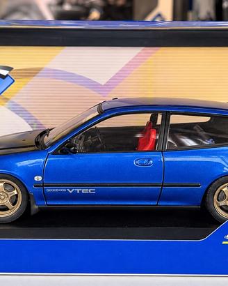 Solido honda civic eg6 1991 blu 1:18 solido works