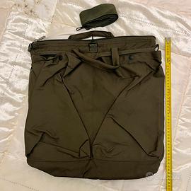 Borsa Helmet Bag Militare Verde Oliva con Tracolla
