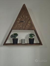 orologio in legno da parete