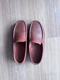 Mocassini Geox marroni pelle uomo