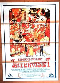 MANIFESTO 2F FILM  L'INTERVISTA - FELLINI - MANARA