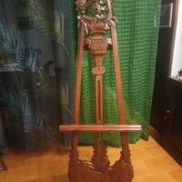 Cavalletto stile Luigi Filippo intagliato a mano