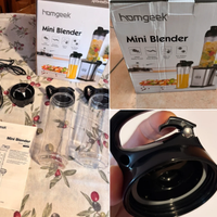 Mini blender con due borracce per sportivi