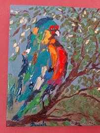 Pappagallo, quadro 25cm x 39 cm