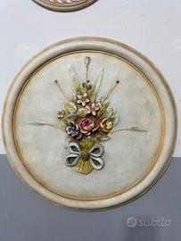 Bassorilievo in stucco patinato 