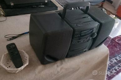 Stereo PHILIPS-Hifi Microsystem-2casse+RadioTav.FM