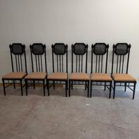 sedie stile Hollywood regency 6 pezzi 