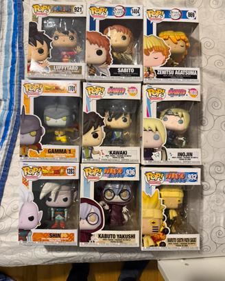 Lotto di 9 funko pop